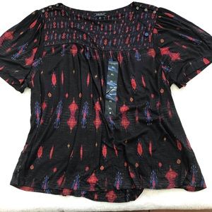 Lucky Brand Black and Red Top